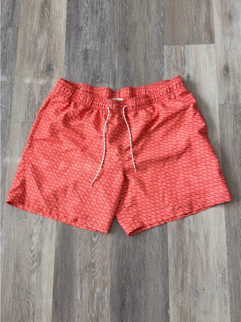 Goodfellow & Co Coral Pattern Swim Trunks with Drawstring